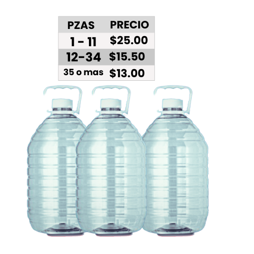 GARRAFA. 5 LT. R38. PET C/T