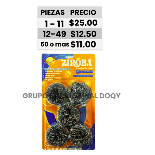 [15-FBL-5] FIBRA ZIROBA BLISTER C/5