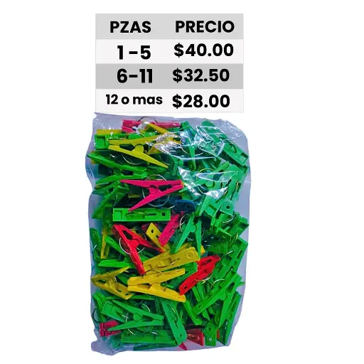 [29-009] PINZA PARA ROPA 100 PZ