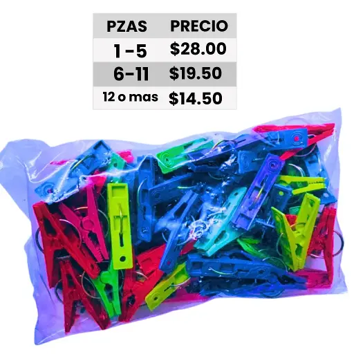 [29-003] PINZA PARA ROPA 50 PZ