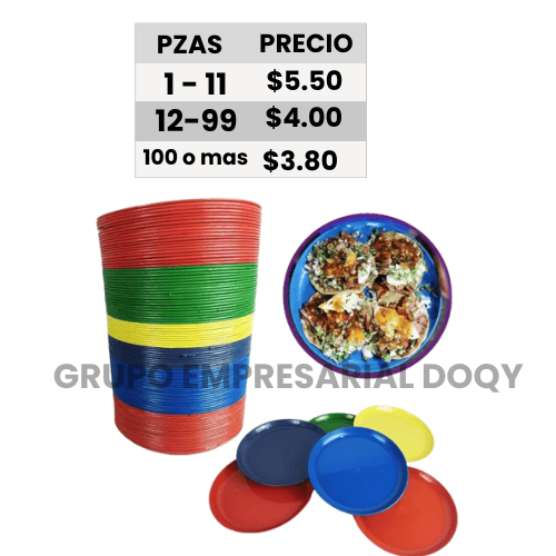 [30-017] PLATO TAQUERO PZ
